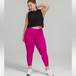 lululemon ripened raspberry wunder train legging 25”
